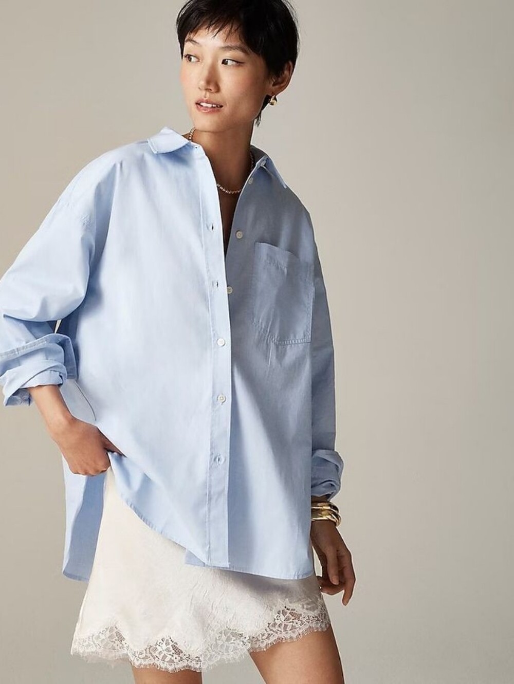 J Crew Oversized Etienne Shirt Size Large